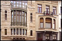 Hotel Tassel, an Art Nouveau townhouse. Brussels, Belgium (color)