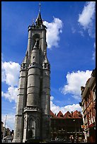 Beffroi, the oldest in the country. Tournai, Belgium (color)