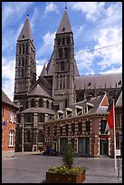 Notre Dame Cathedral, completed in the 12th century. Tournai, Belgium