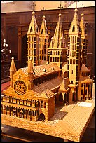 Model of Notre Dame Cathedral. Tournai, Belgium (color)