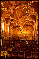 Gotische Zaal of the Stadhuis. Bruges, Belgium (color)