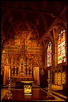 Upper Chapel of the Heilig-Bloedbasiliek (Basilica of Holy Blood). Bruges, Belgium (color)