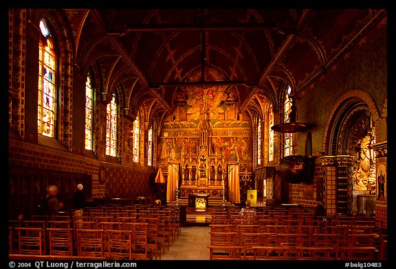 Upper Chapel of the Basilica of Holy Blood (Heilig-Bloedbasiliek). Bruges, Belgium