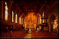 Upper Chapel of the Basilica of Holy Blood (Heilig-Bloedbasiliek). Bruges, Belgium (color)