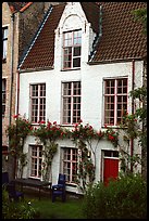 House by the canal. Bruges, Belgium