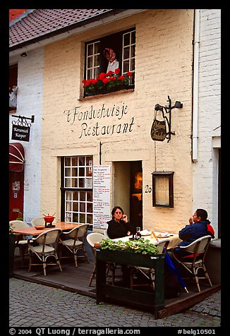 Restaurant. Bruges, Belgium