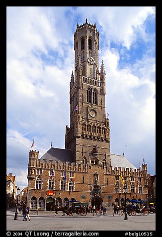 Hallen and Belfort. Bruges, Belgium