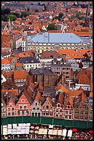 View of the town from tower of the hall. Bruges, Belgium (color)