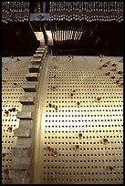 Wheel of the carillon inside Belfort. Bruges, Belgium