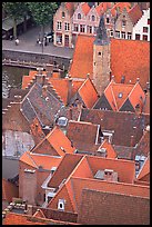 Rooftops. Bruges, Belgium ( color)