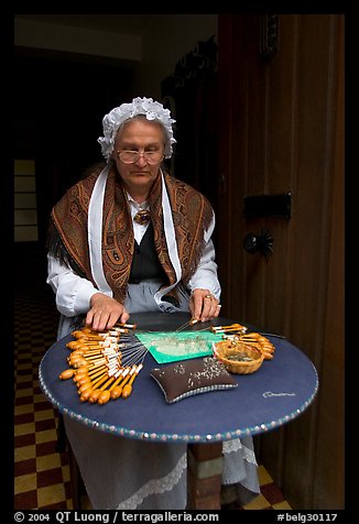 Lacemaker. Bruges, Belgium