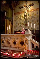 Priest during the Holy Blood liturgy. Bruges, Belgium (color)