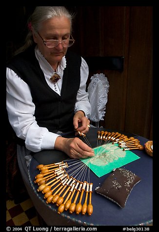 Lacemaker. Bruges, Belgium