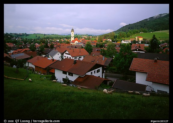 View of Nesselwang. Bavaria, Germany (color)