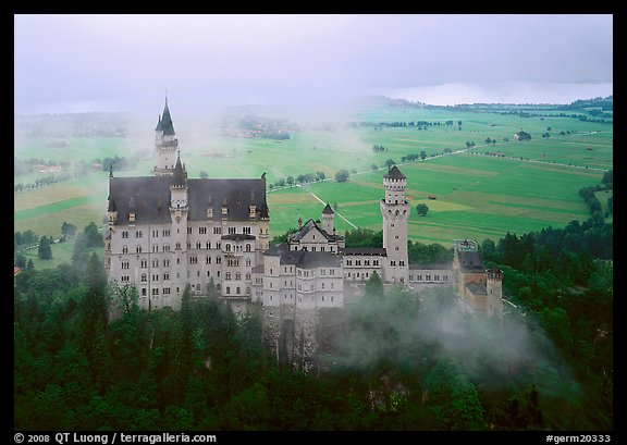 Neuschwanstein. Germany (color)