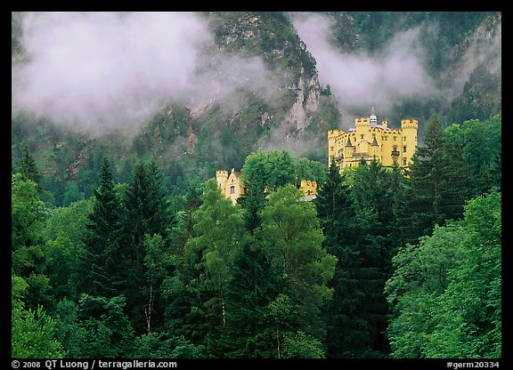 Hohenschwangau castle. Germany (color)