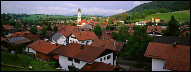 Nesselwang Village. Bavaria, Germany (Panoramic color)