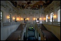 Main staircase in the Residenz. Wurzburg, Bavaria, Germany (color)
