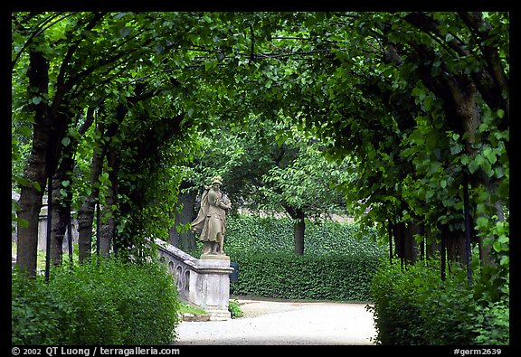 In the Residenz gardens. Wurzburg, Bavaria, Germany