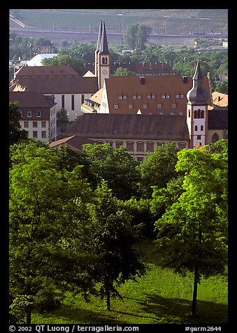 View from Festung Marienberg (citadel). Wurzburg, Bavaria, Germany