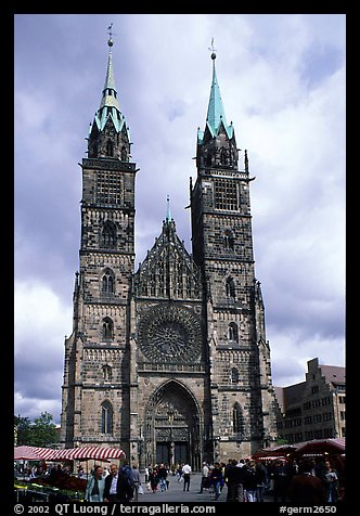 Sankt Lozenz Kirche (cathedral). Nurnberg, Bavaria, Germany (color)