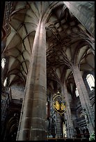 Interior of Sankt Lozenz Kirche. Nurnberg, Bavaria, Germany ( color)