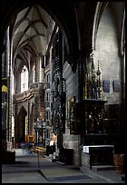 Interior of Sankt Lozenz Kirche. Nurnberg, Bavaria, Germany ( color)