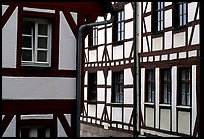 Timbered houses. Nurnberg, Bavaria, Germany ( color)