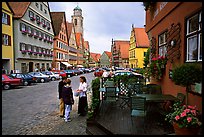 Main plaza,  Dinkelsbuhl. Bavaria, Germany (color)