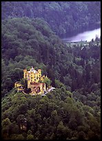 Hohenschwangau, built in 1832 for Maximillien II, King Ludwig's father. Bavaria, Germany (color)