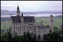 Neuschwanstein, one of the castles built for King Ludwig. Bavaria, Germany ( color)