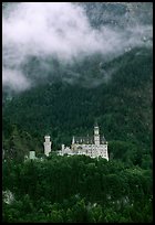 Neuschwanstein, one of the castles built for King Ludwig. Bavaria, Germany ( color)