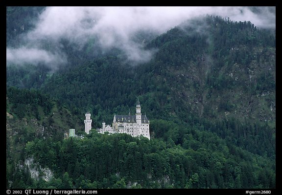 Neuschwanstein, one of the castles built for King Ludwig. Bavaria, Germany