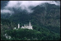 Neuschwanstein, one of the castles built for King Ludwig. Bavaria, Germany (color)