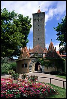 Rampart Tower. Rothenburg ob der Tauber, Bavaria, Germany