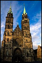 Sankt Lozenz Kirche (cathedral). Nurnberg, Bavaria, Germany (color)