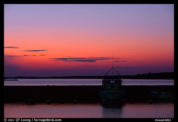 Sunset. Gotaland, Sweden (color)