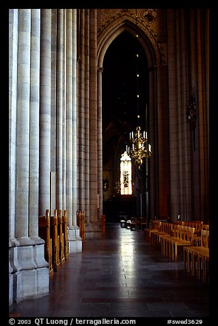 Inside the Cathedral of Uppsala. Uppland, Sweden (color)