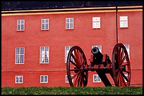 Cannon in front of Uppsala castle. Uppland, Sweden ( color)