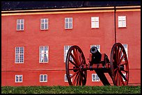 Cannon in front of Uppsala castle. Uppland, Sweden