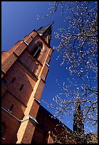 Cathedral in French gothic style, Uppsala. Uppland, Sweden (color)