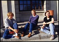 Students at the university of Uppsala. Uppland, Sweden