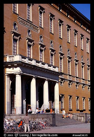 The historic university of Uppsala, first opened in 1477. Uppland, Sweden (color)