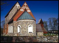 12th century Church of Gamla Uppsala. Uppland, Sweden ( color)