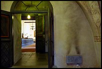 Interior of 12th century Church of Gamla Uppsala. Uppland, Sweden