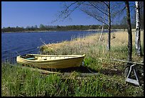 Boat on lakeshore. Central Sweden (color)