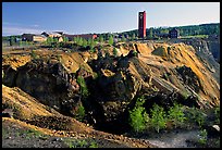 Copper mine pit Falu Koppargruva. Central Sweden (color)