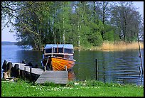 Boat on lakeshore. Central Sweden (color)