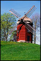 Windmill. Gotaland, Sweden (color)
