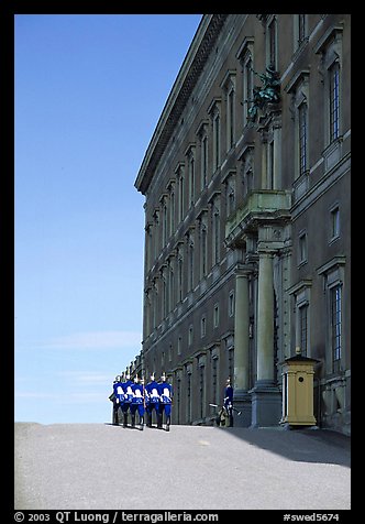 Royal Palace and Royal Guard. Stockholm, Sweden